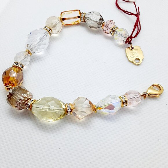 HOST PICK!! NEW Holly Yashi 7 - 7.5 inch faceted beaded bracelet - Picture 3 of 10